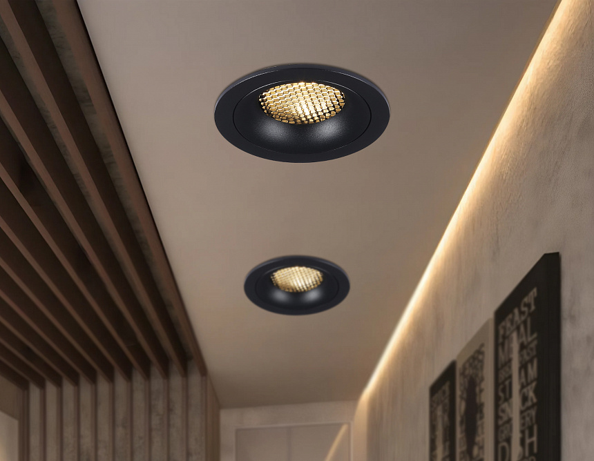 TN102724 BK черный GU5.3 92*92*23