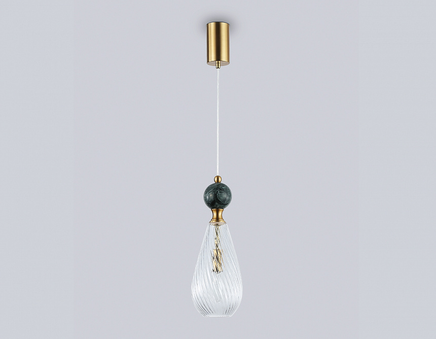 LH53289 BS/CL латунь/прозрачный E14 max 40W D125*1900