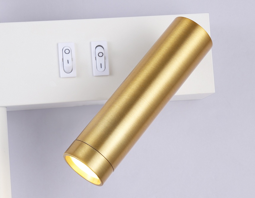 FL5207/2 SWH/GD белый песок/золото LED 4200K 7W+5W 500*160*111.5 FL5207/2 SWH/GD белый песок/золото LED 4200K 7W+5W 500*160*111.5