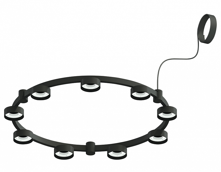 C9242/9 SBK черный песок D740*70.5mm GX53/9 C9242/9 SBK черный песок D740*70.5mm GX53/9