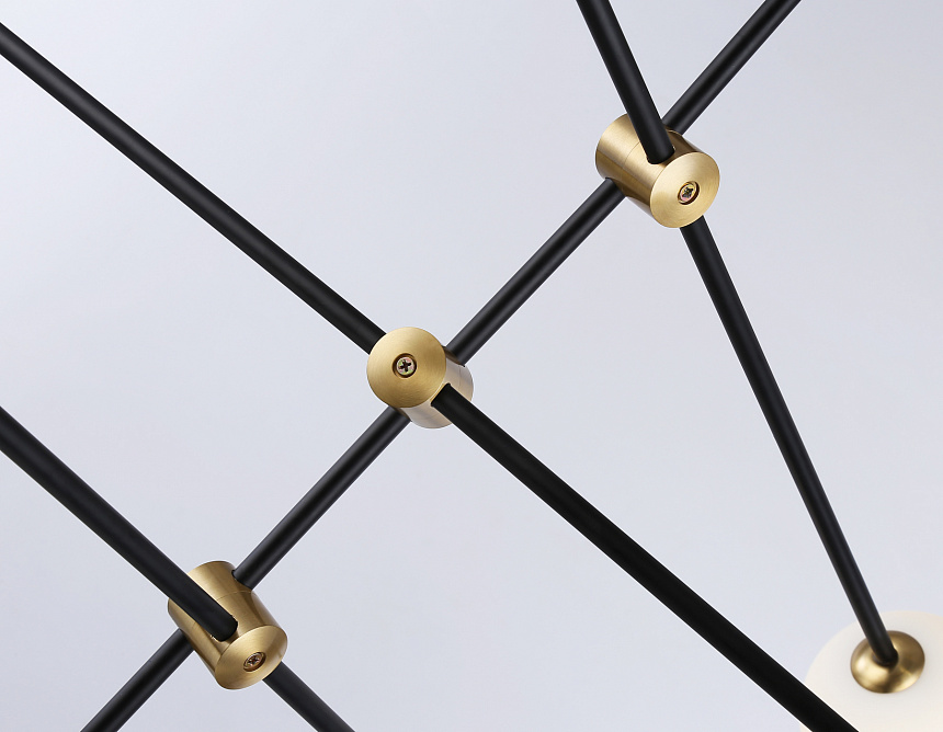 TR2515/6 BK/BS черный/латунь G9/6 max 10W D970*830