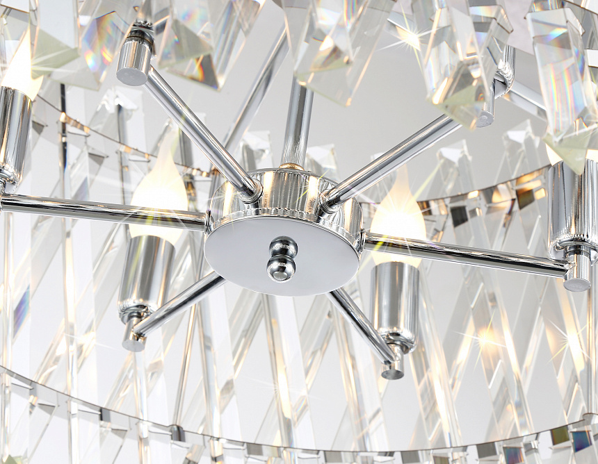 TR5062/6 CH/CL хром/прозрачный E14/6 max 40W D500*295