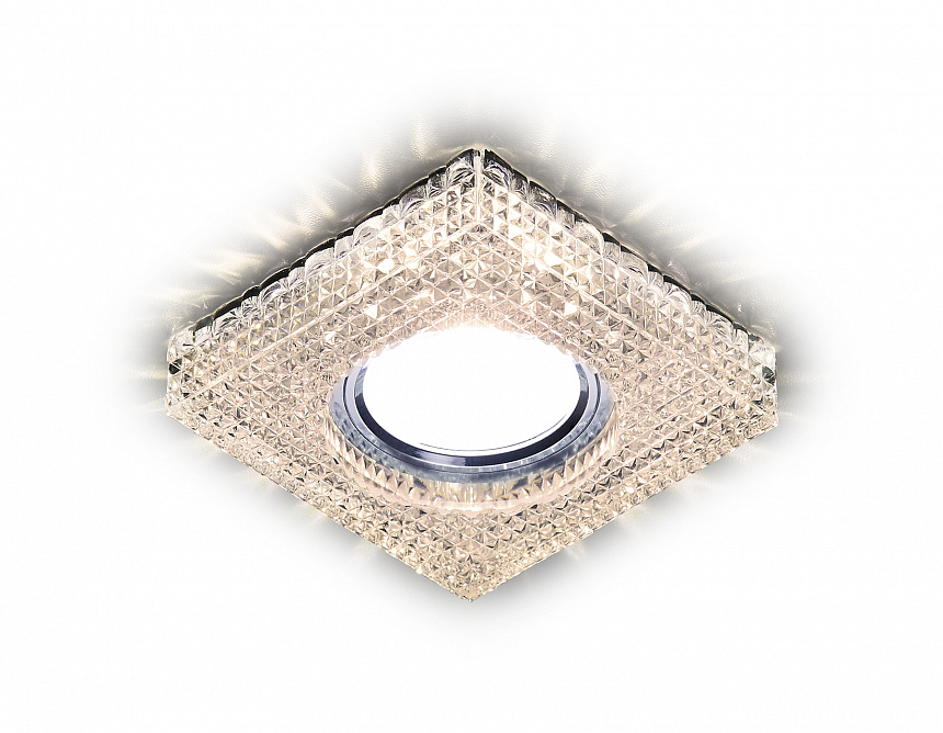 S272 CL/WW хром/прозрачный MR16+3W(LED WARM)