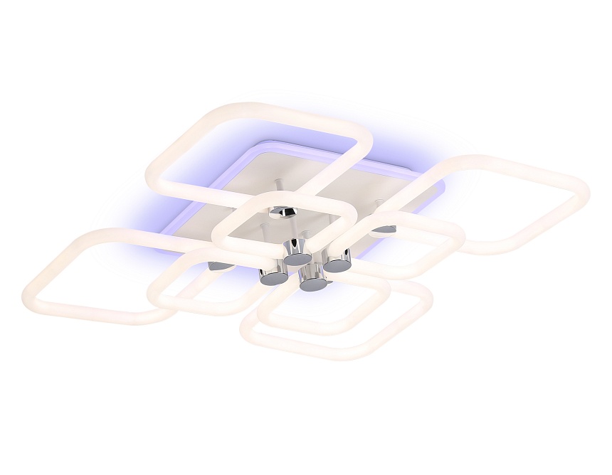 FA3866/4+4 WH белый 144W 3000K-6400K+RGB 627*627*121 (ПДУ РАДИО 2.4G)