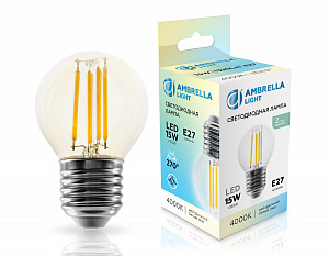 451524 Filament LED G45 15W E27 4000K 220-240V