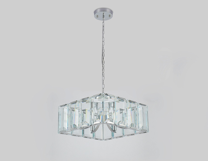 TR5148 CH/CL хром/прозрачный E14/6 max 40W 500*500*1000