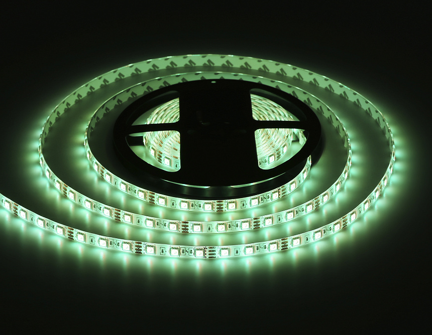 GS2502 5050 60Led/ 14.4W m/ 12V IP65 RGB/ 5000*10*2.87mm (4 конт.) комплект GS2502 5050 60Led/ 14.4W m/ 12V IP65 RGB/ 5000*10*2.87mm (4 конт.) комплект