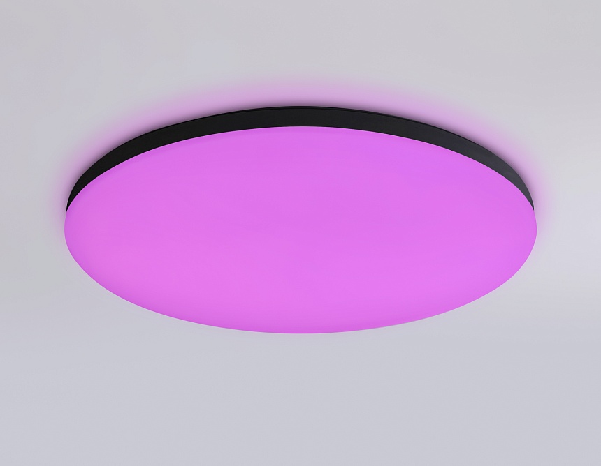 FZ2004 BK черный IP54 20W 3000K-6500K+RGB Wi-Fi Алиса/Tuya/Smart Home/Alexa D300*55 (ПДУ ИК)