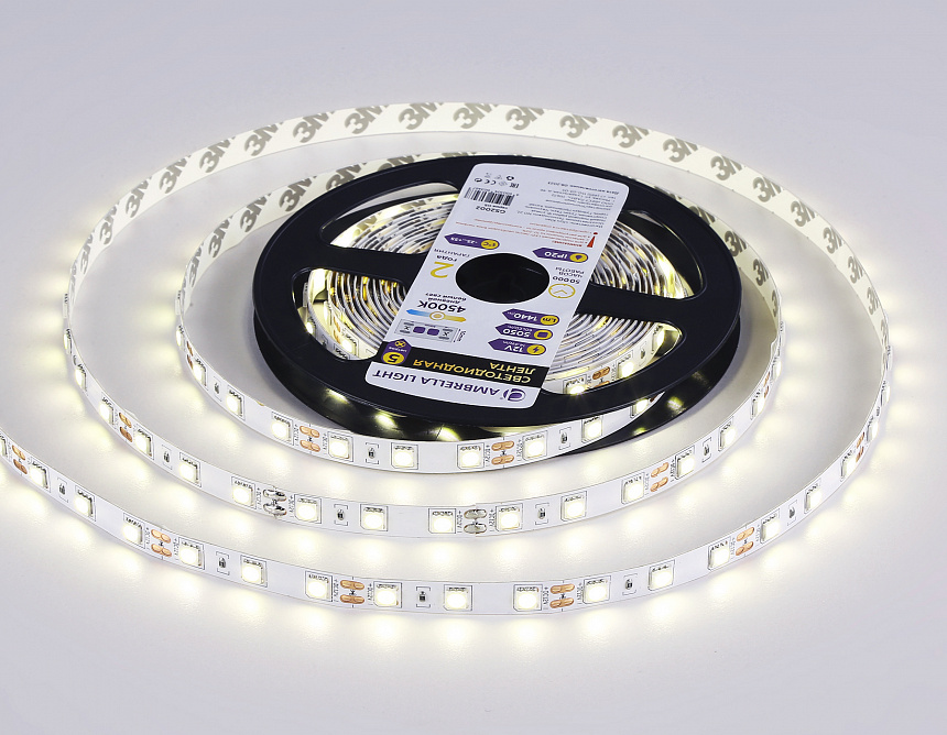 GS2002 5050 60Led/ 14.4W m/ 12V IP20 4500K/ 5000*10*1.87mm (2 конт.) GS2002 5050 60Led/ 14.4W m/ 12V IP20 4500K/ 5000*10*1.87mm (2 конт.)