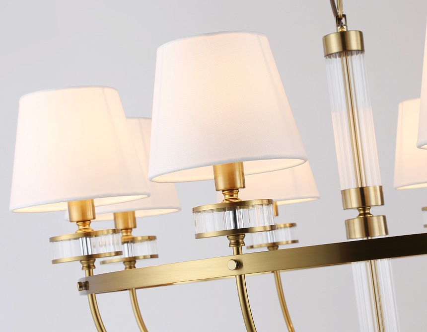 LH71253/8 BS/WH латунь/белый E14/8 max 40W D870*990 LH71253/8 BS/WH латунь/белый E14/8 max 40W D870*990