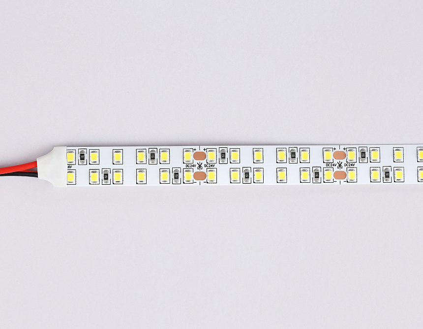GS3702 2835 240Led /24W m/ 24V IP20 4500K/ 5000*14*1.2mm (2 конт.) GS3702 2835 240Led /24W m/ 24V IP20 4500K/ 5000*14*1.2mm (2 конт.)