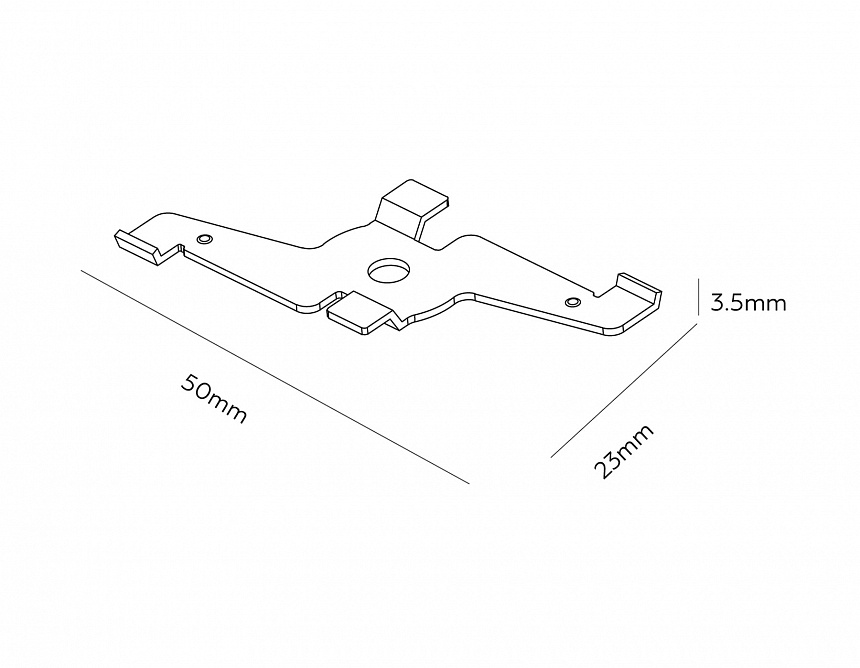 GL1995 BK черный 50*20*5
