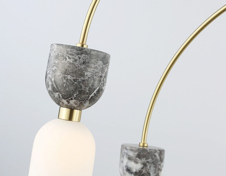 LH53333/6 GD/WH золото/белый G9*6 max 25W D680*1290