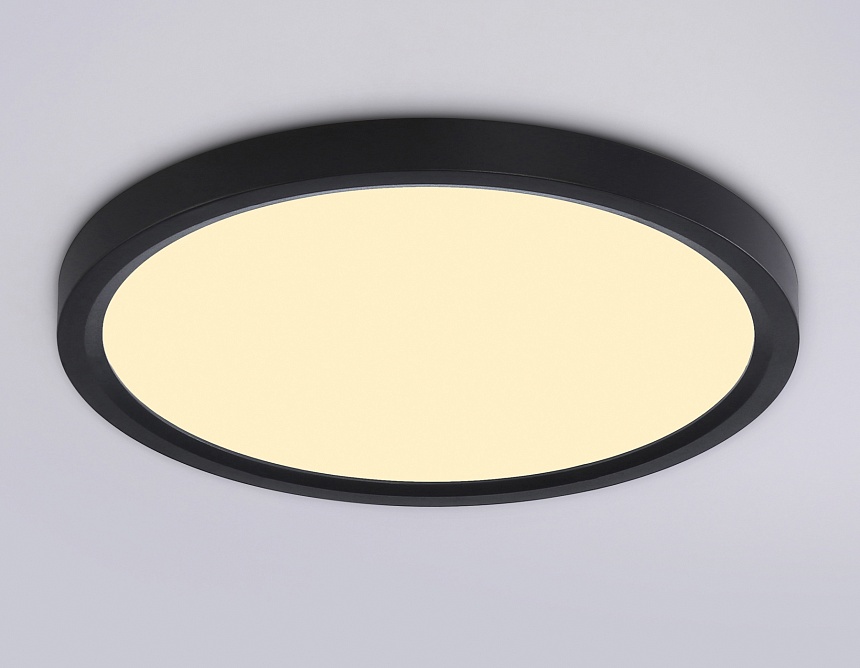 FZ1904 BK черный IP54 20W 3000K-6500K CCT-переключатель D300*25 (Без ПДУ)