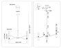 LH53353/6 GD/CL/WH золото/прозрачный/белый G9*6 max 40W D600*890