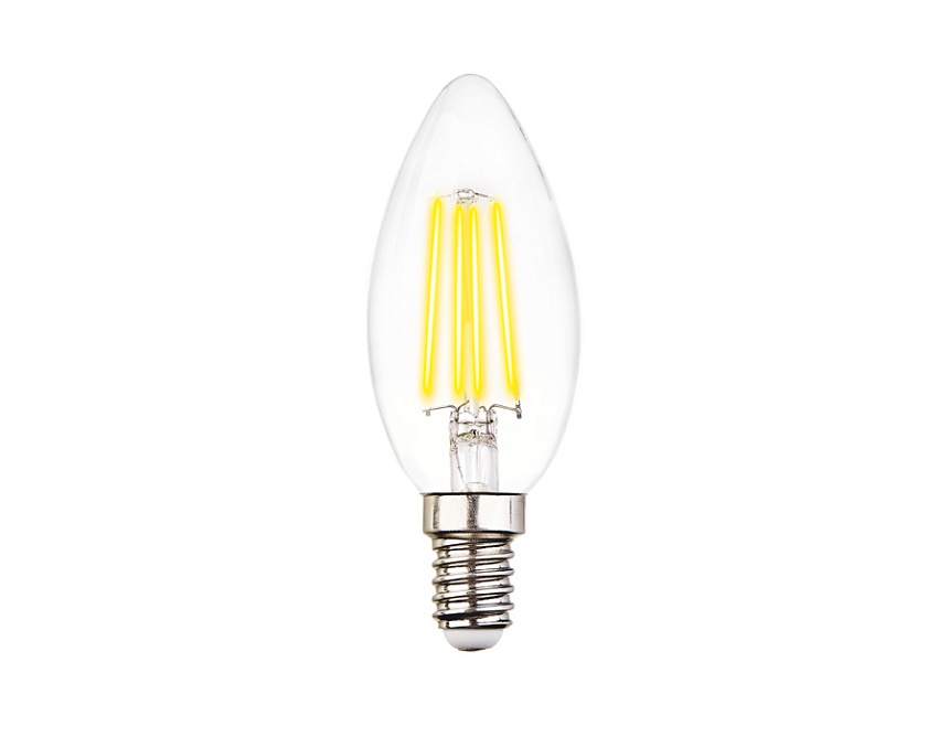 Лампа Filament LED C37-F 6W E14 3000K (60W)