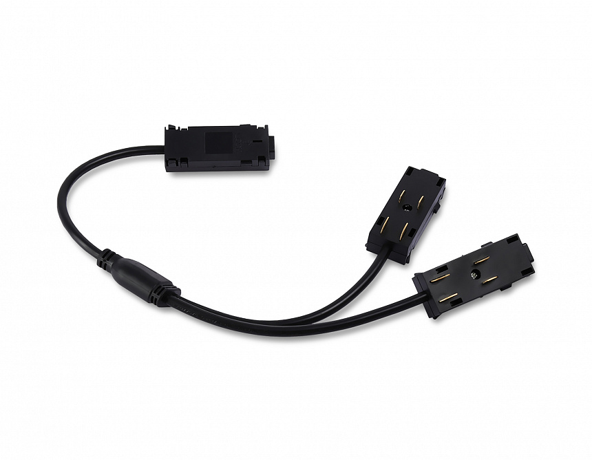 GL1114 BK черный коннектор питания T-образный для шинопровода Magnetic 220V 250*150*18