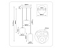 LH11096/3 WH/FR белый/белый матовый 12W 3000K D350*1505