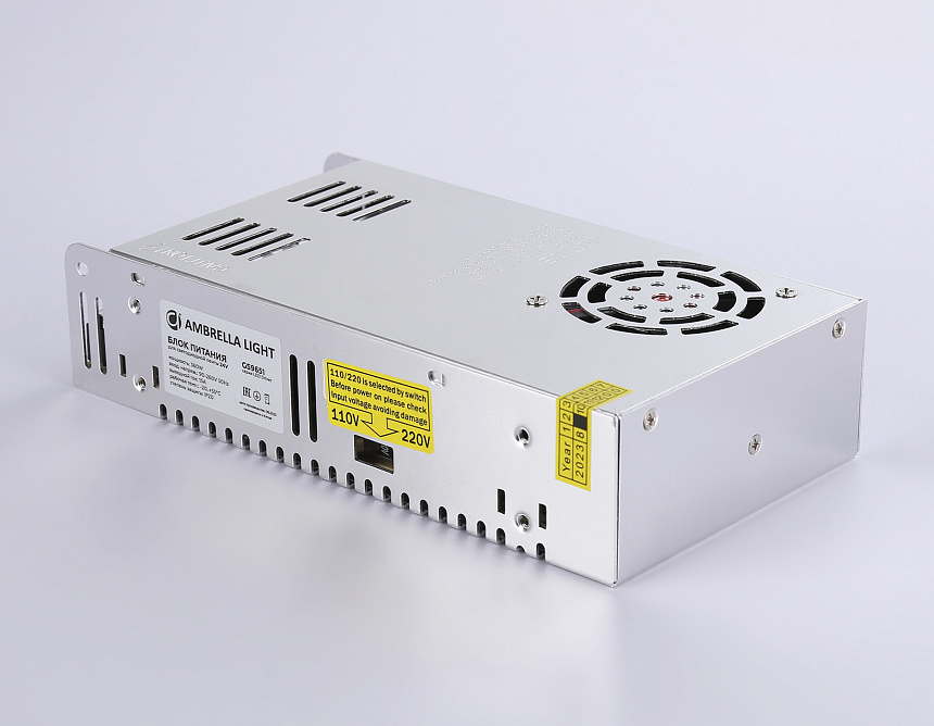 GS9651 блок питания 24V 360W 15A IP20 90-260V 215*115*50