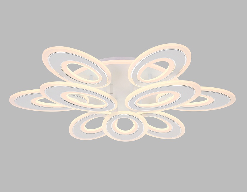 FA8933/6+3 WH/CH белый/хром 255W 3000K-6400K 740*660*120 (ПДУ РАДИО 2.4G)