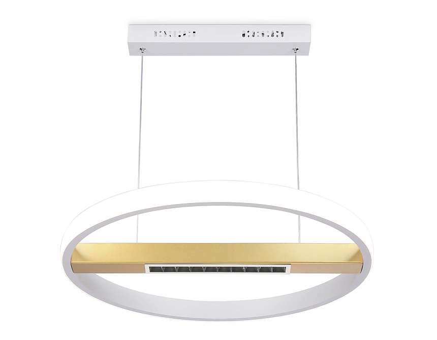 FL51488 WH/GD белый/золото 62W 3000K-6400K D600*1000 (ПДУ ИК)