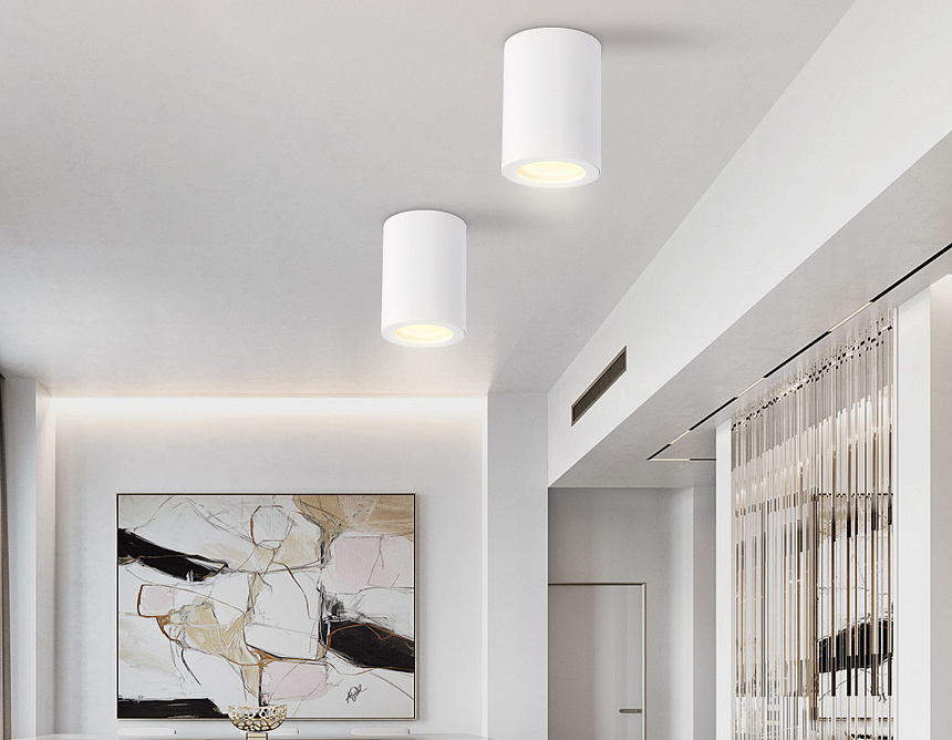 TN22797 WH белый IP44 GU10 max 12W D65*90