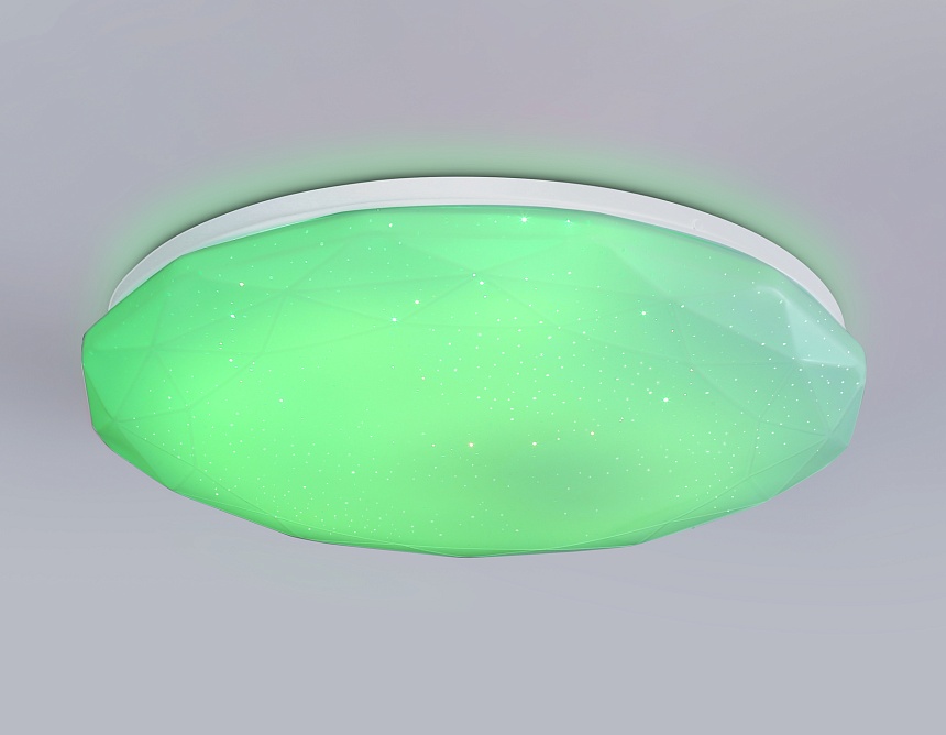 FZ418 WH белый IP20 66W 3000K-6500K+RGB D480*65 (ПДУ ИК)