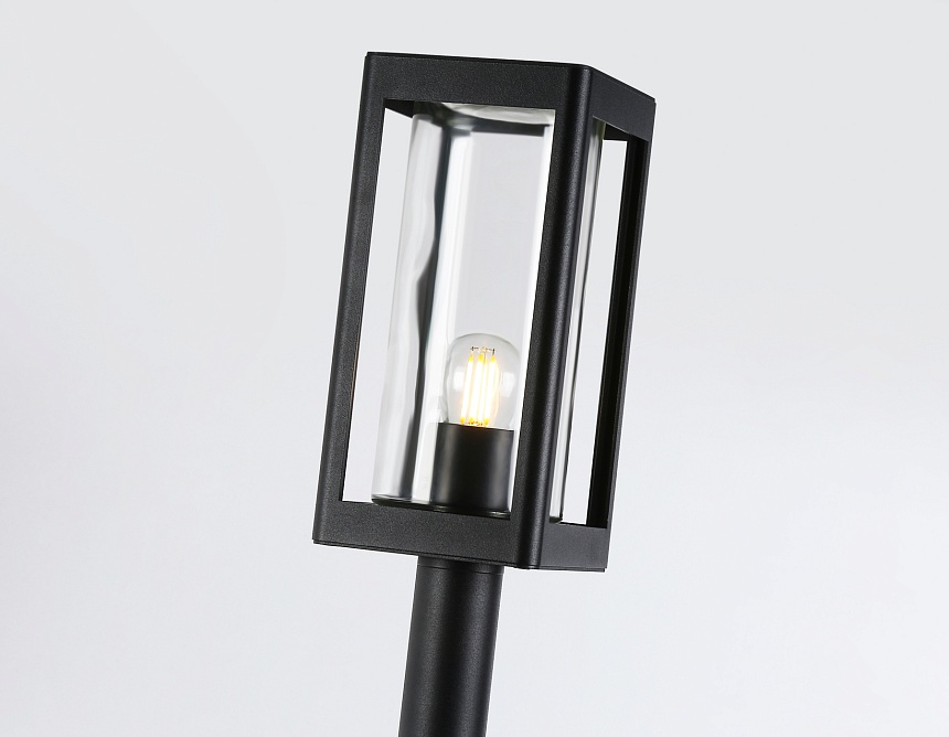 ST2425 BK/CL черный/прозрачный IP54 E27 max 40W 110*110*1000 ST2425 BK/CL черный/прозрачный IP54 E27 max 40W 110*110*1000