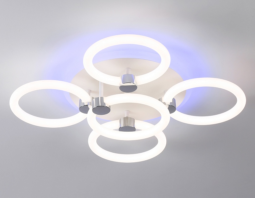 FA3841/4+1 WH белый 70W 3000K-6400K+RGB D538*115 (ПДУ РАДИО 2.4G)