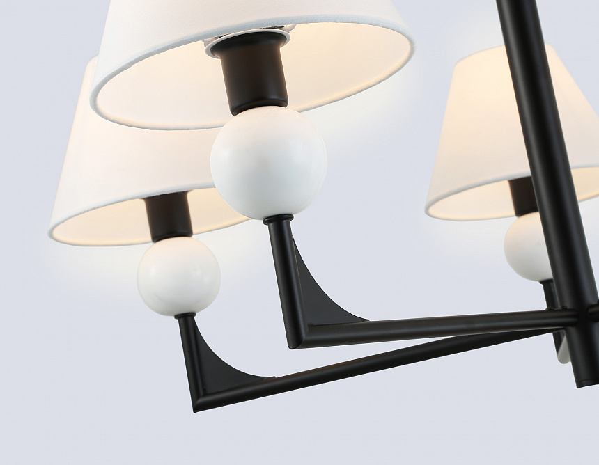 LH75153/5 BK/FR черный/белый матовый E14*5 max 40W D730*580