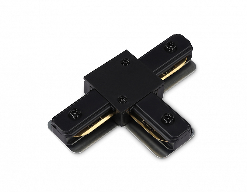 GL7168 BK черный коннектор Т-образный для однофазного шинопровода Standard 220V 105*70*20