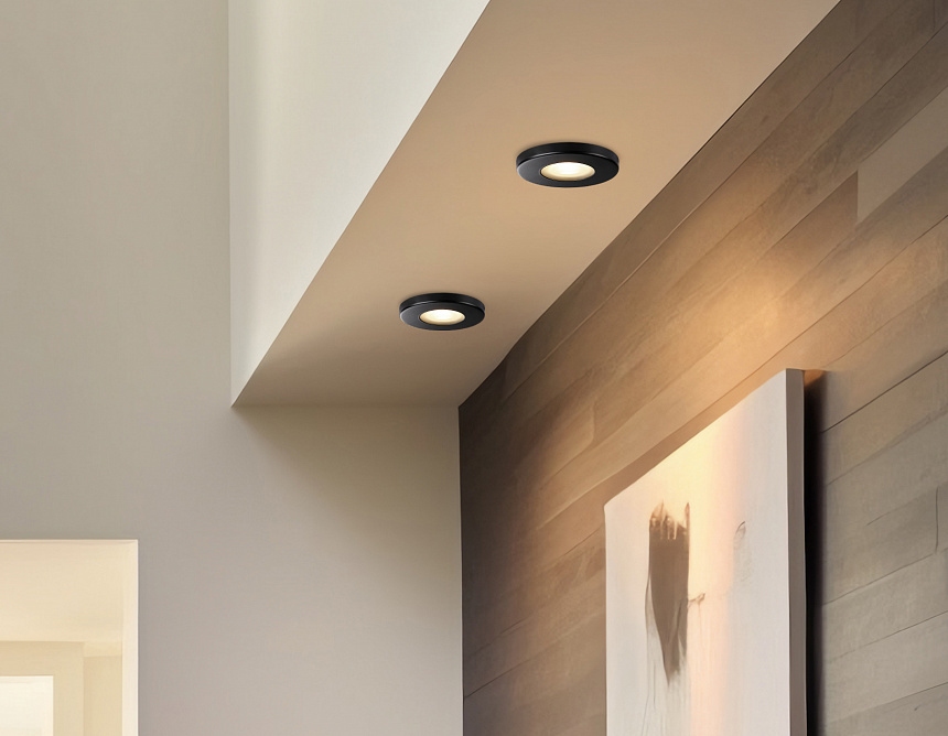 TN1181 BK черный IP44 GU5.3 D85*34