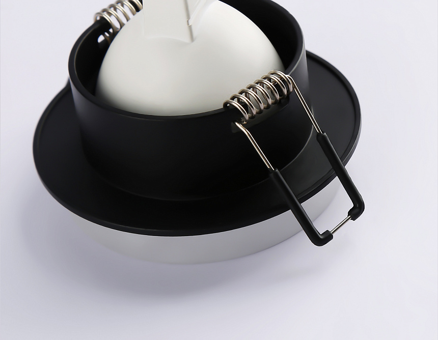 TN1303 BK/FR черный/белый матовый MR16 GU5.3 D80*42