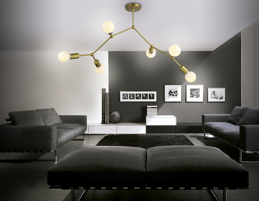 TR8038/6 BS латунь E27*6 max 40W D670*590