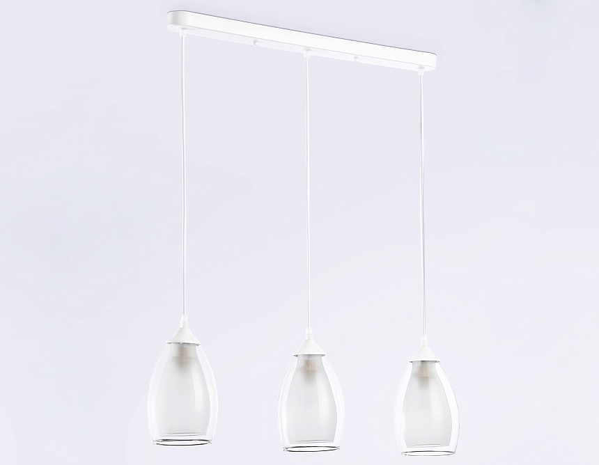 TR3536/3 WH/CL/FR белый/прозрачный/белый матовый E27*3 max 40W 640*120*820