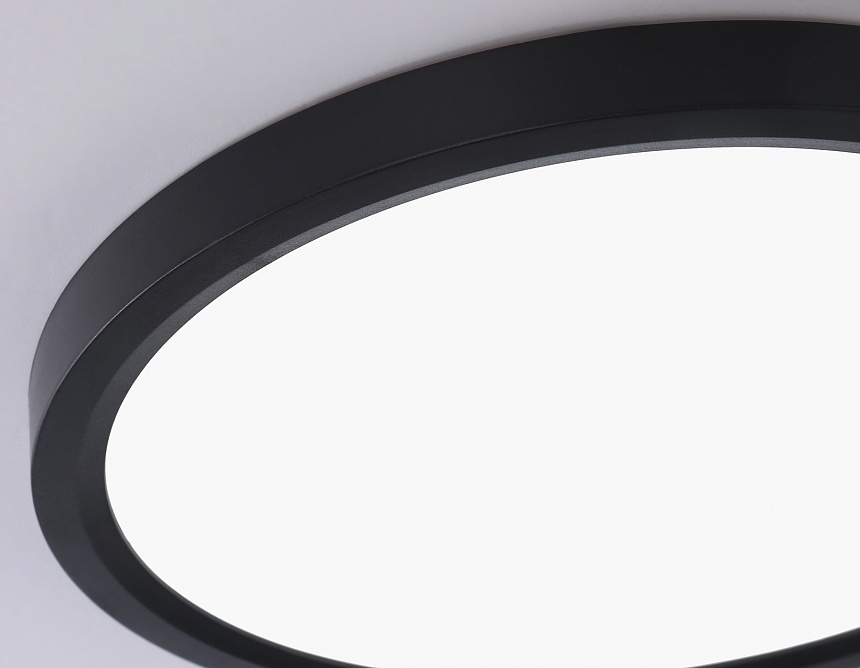 FZ1904 BK черный IP54 20W 3000K-6500K CCT-переключатель D300*25 (Без ПДУ)