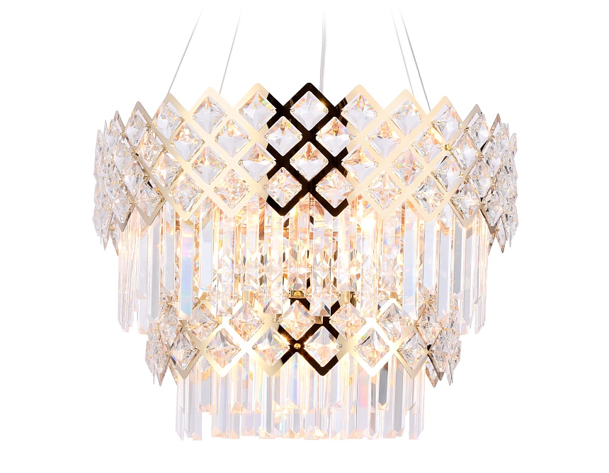 TR5275/8 GD/CL золото/прозрачный E14/8 max 40W D520*880