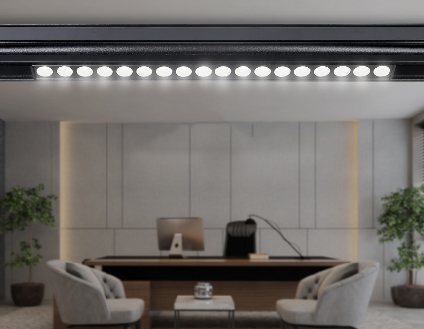 GL4030 BK черный IP20 18W 4200K 48V 24° 328*22*45