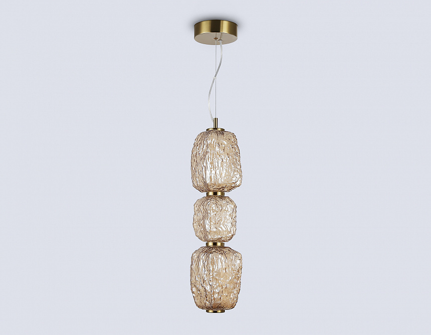 LH30102 SB/TI бронза/янтарь 23W 3000K 140*140*1760