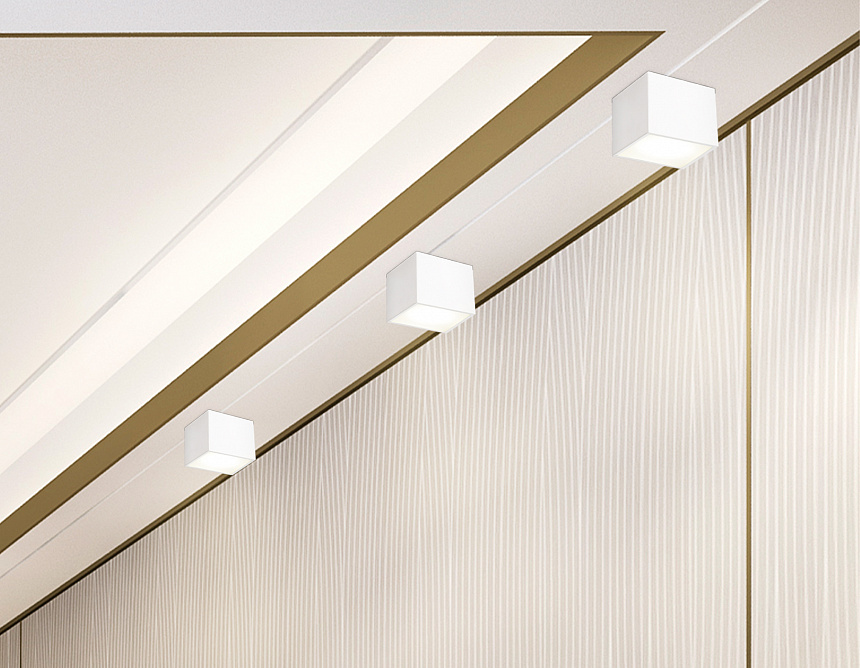 TN6530 WH белый IP44 GX53 100*100*80