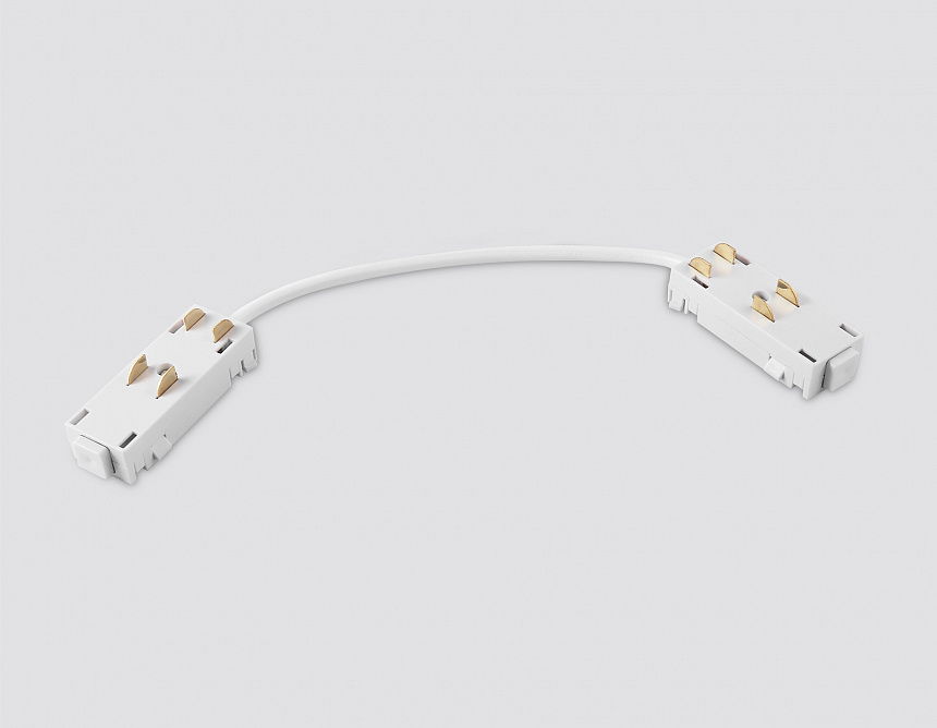 GL1109 WH белый коннектор питания гибкий для шинопровода Magnetic 220V 250*28.5*18