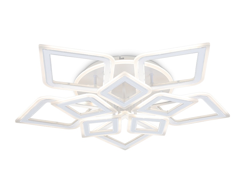 FA8914/5+5 WH/CH белый/хром 193W 3000K-6400K 770*740*120 (ПДУ РАДИО 2.4G)