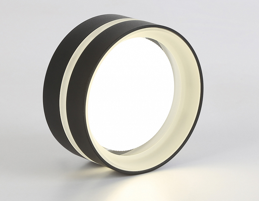 TN5421 SBK/FR черный песок/белый матовый GX53 IP20 D95*60