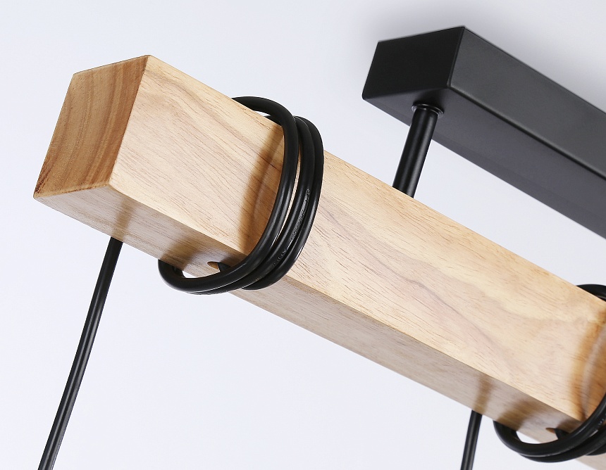 TR8182/3 BK/LW черный/светлое дерево E27*3 max 40W 500*50*420