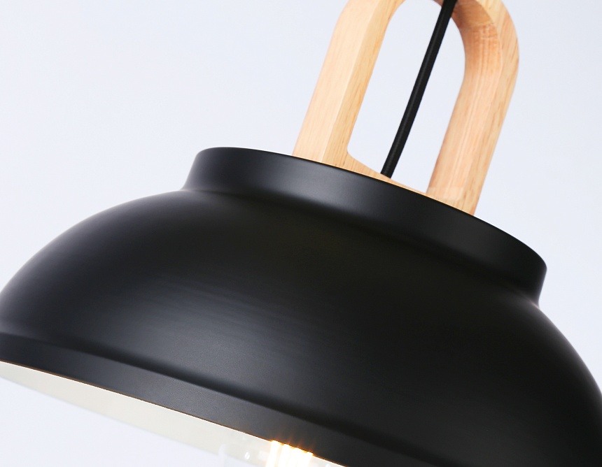 TR8192 BK/LW черный/светлое дерево E27 max 40W D290*900