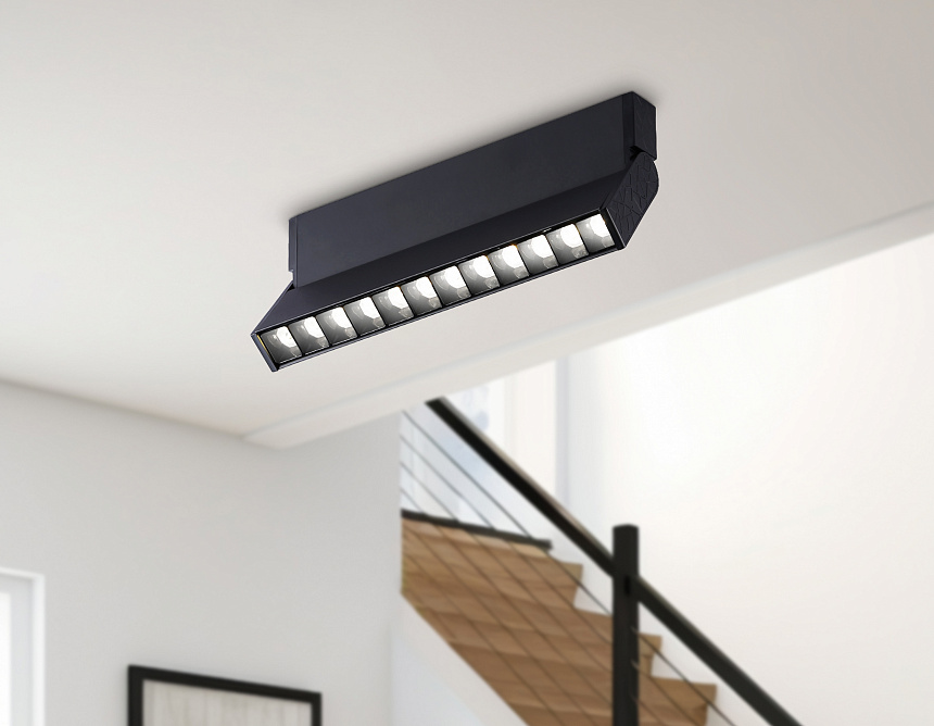 TA1829  BK черный LED 12W 4200K 230*22*87