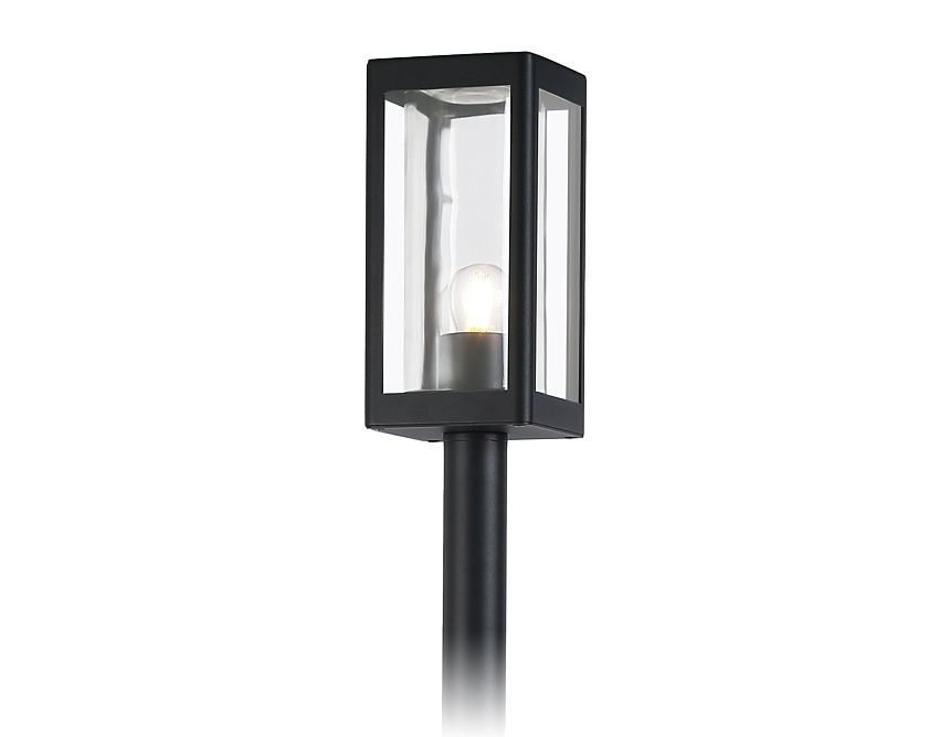 ST2425 BK/CL черный/прозрачный IP54 E27 max 40W 110*110*1000 ST2425 BK/CL черный/прозрачный IP54 E27 max 40W 110*110*1000