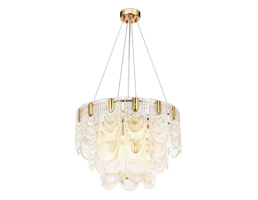 TR5388/12 GD/FR золото/белый матовый E27*12 max 40W D600*400