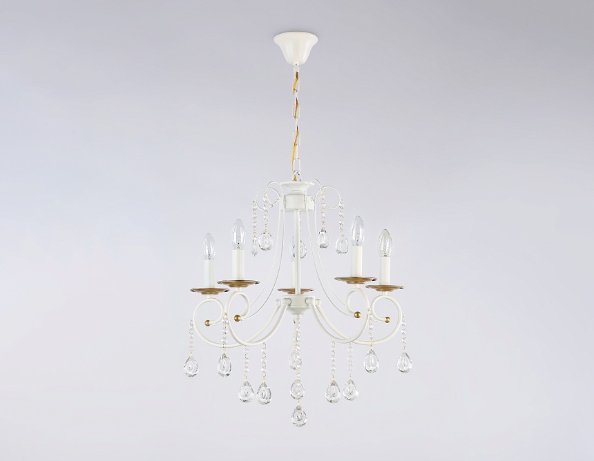 TR4916/5 WH/GD белый/золото E14/5 max 40W D550*860