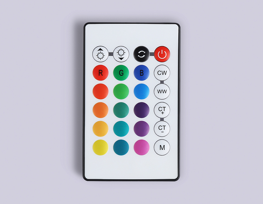 GS11601 контроллер WIFI Tuya RGB+CCC 10A 12V 120W/ 24V 240W (ПДУ ИК CR2025)